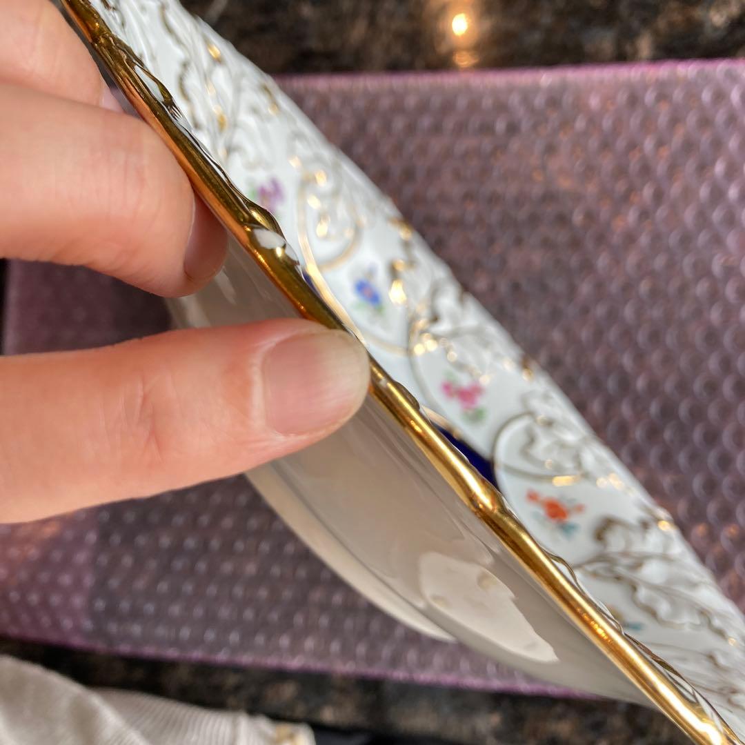 マイセン　大皿　アンティークプレート28cm 古マイセン　 Meissen