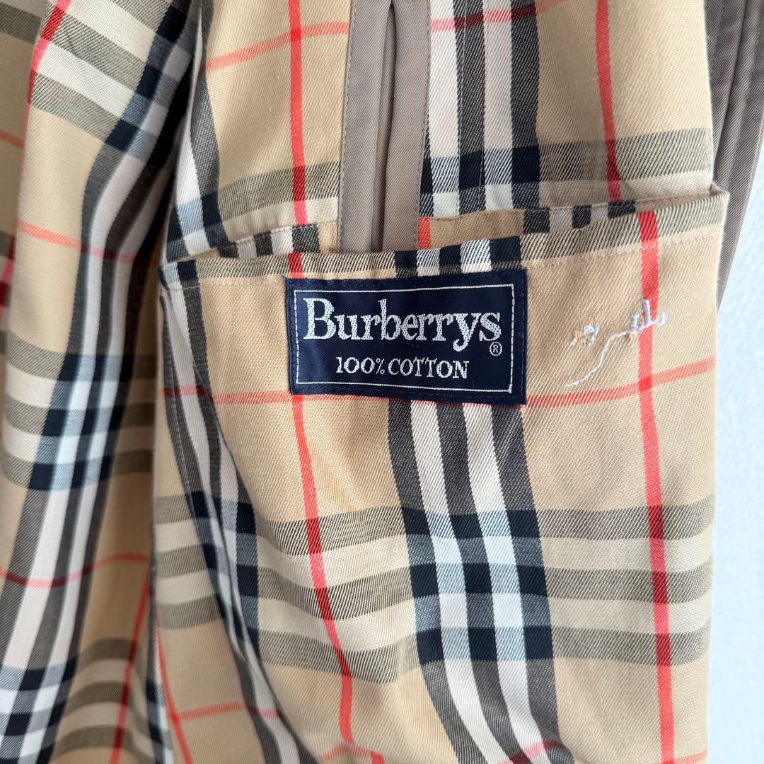 【一枚袖】Burberrys ステンカラーコート 丸善 コットン100%