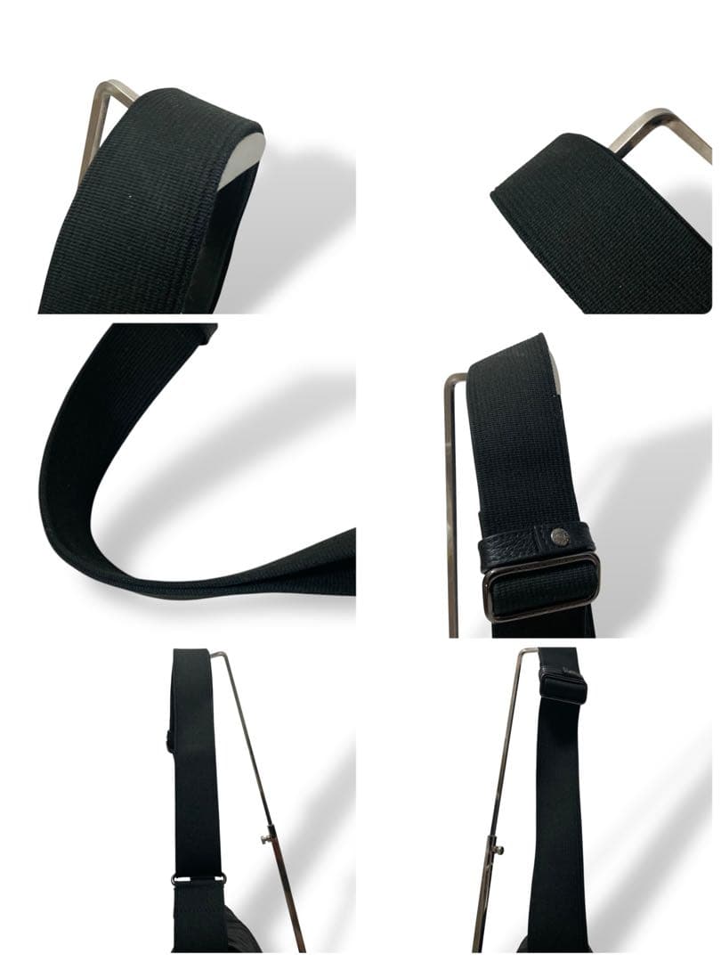 【ヴィンテージ】ハンティングワールド　ショルダーバッグ　ナイロン　レザー　黒