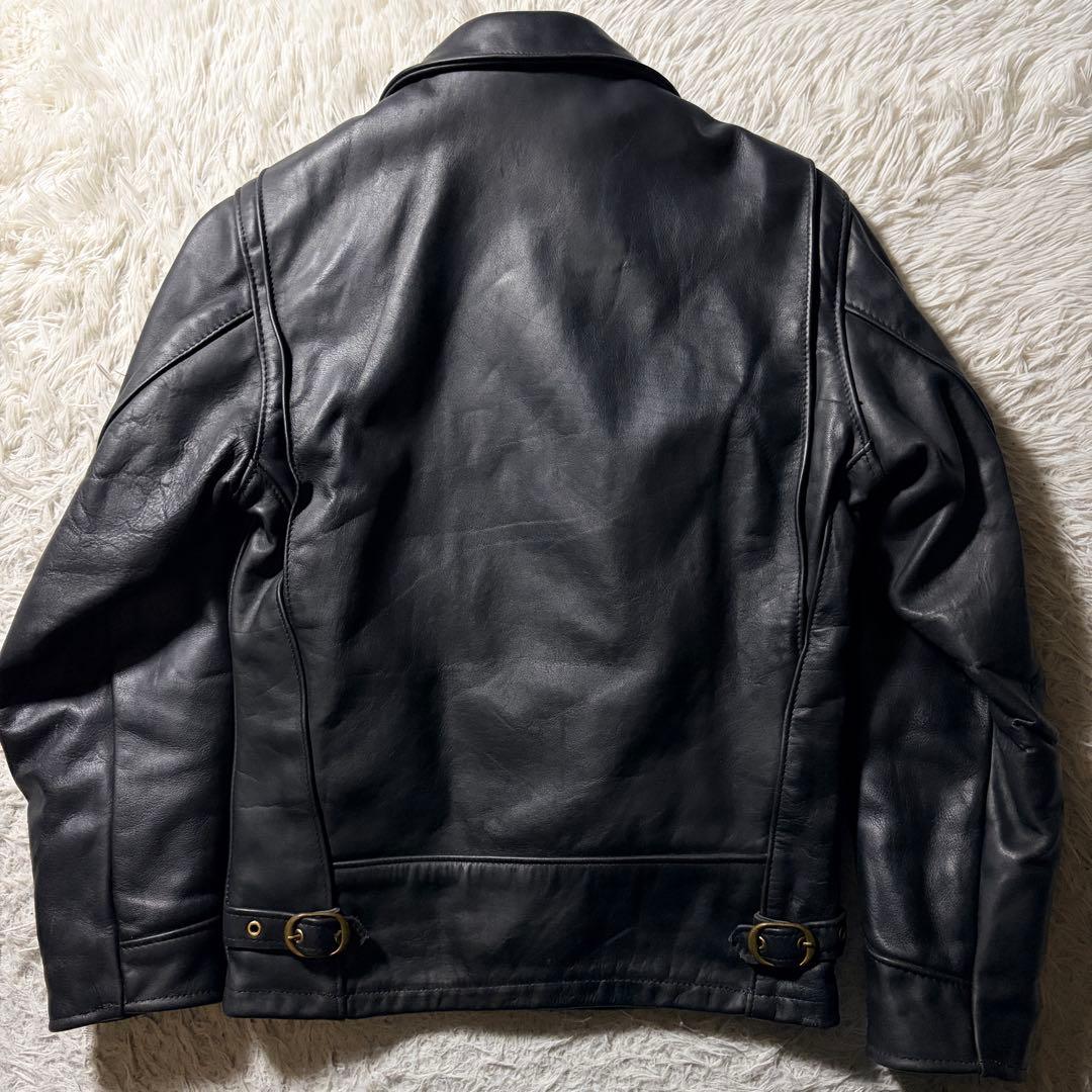 美品/希少✨schott トラッカージャケット　ライダース　ブラック　本革　34