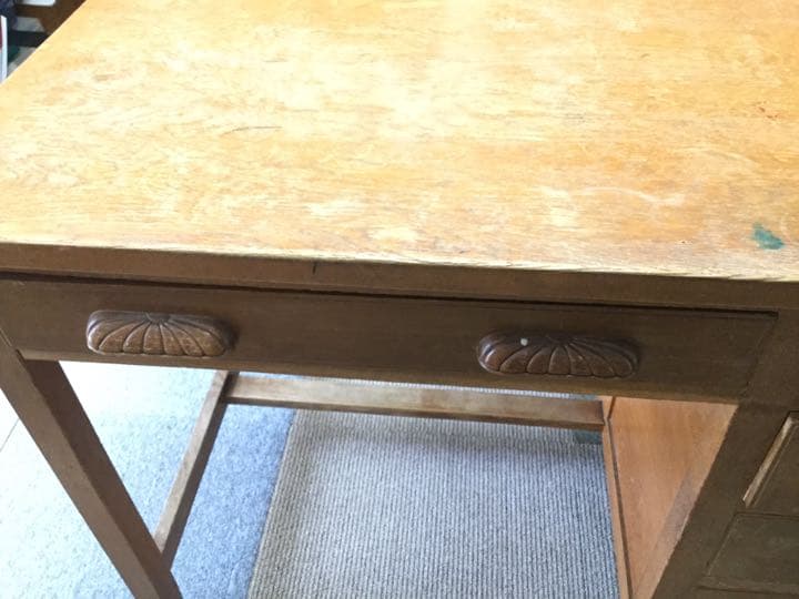 昭和初期 木製 片袖机