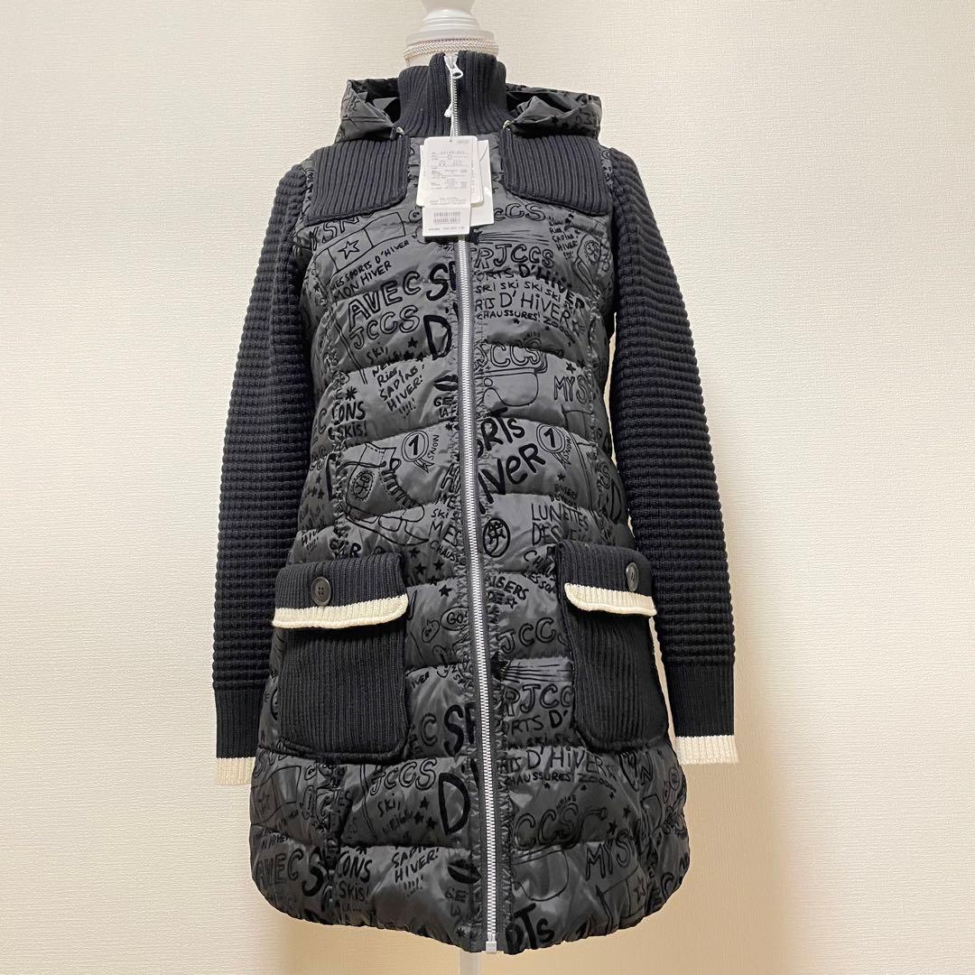 定価約7.5万　カステルバジャック　ダウンコート　総柄　切替　ゴルフ　タグ付　M