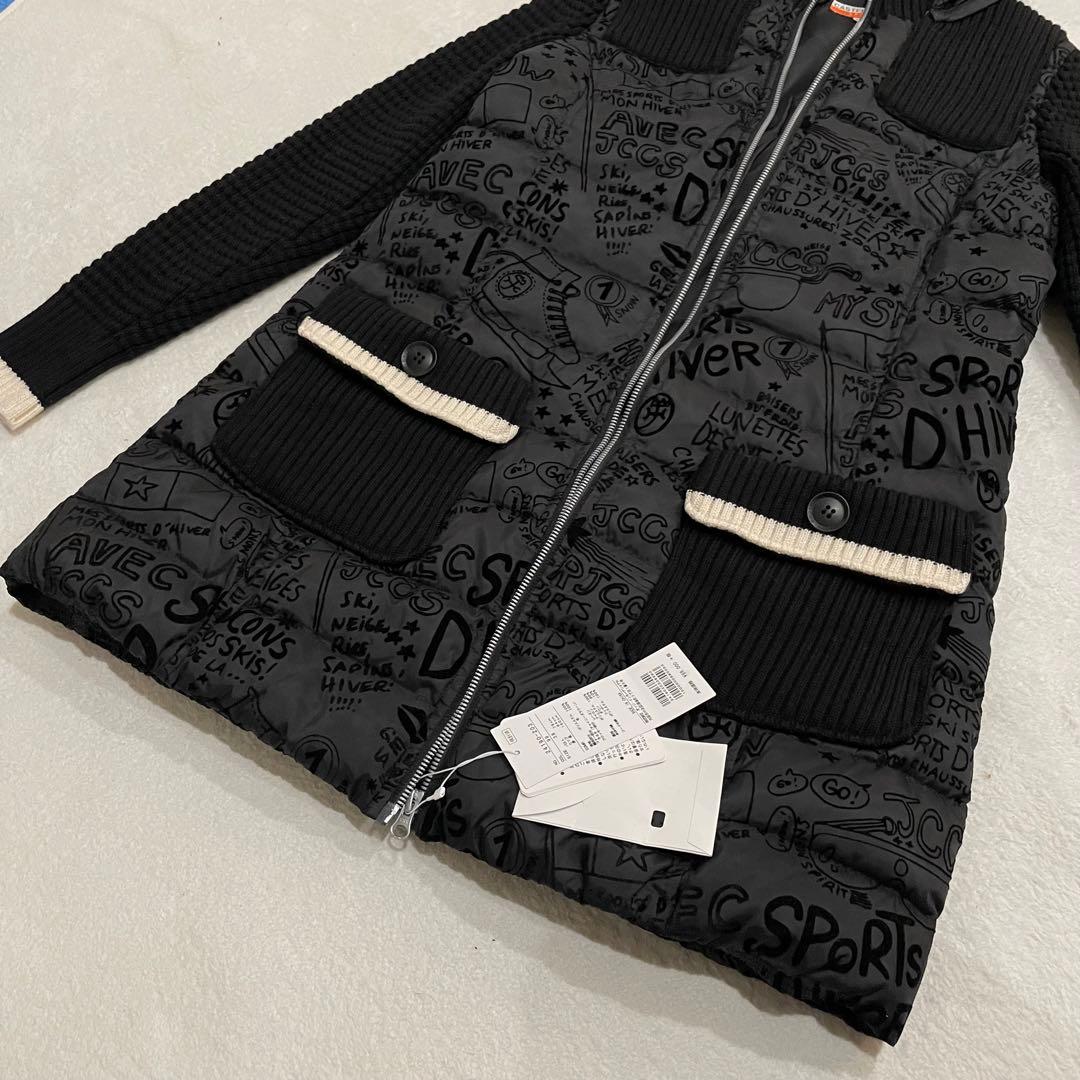 定価約7.5万　カステルバジャック　ダウンコート　総柄　切替　ゴルフ　タグ付　M