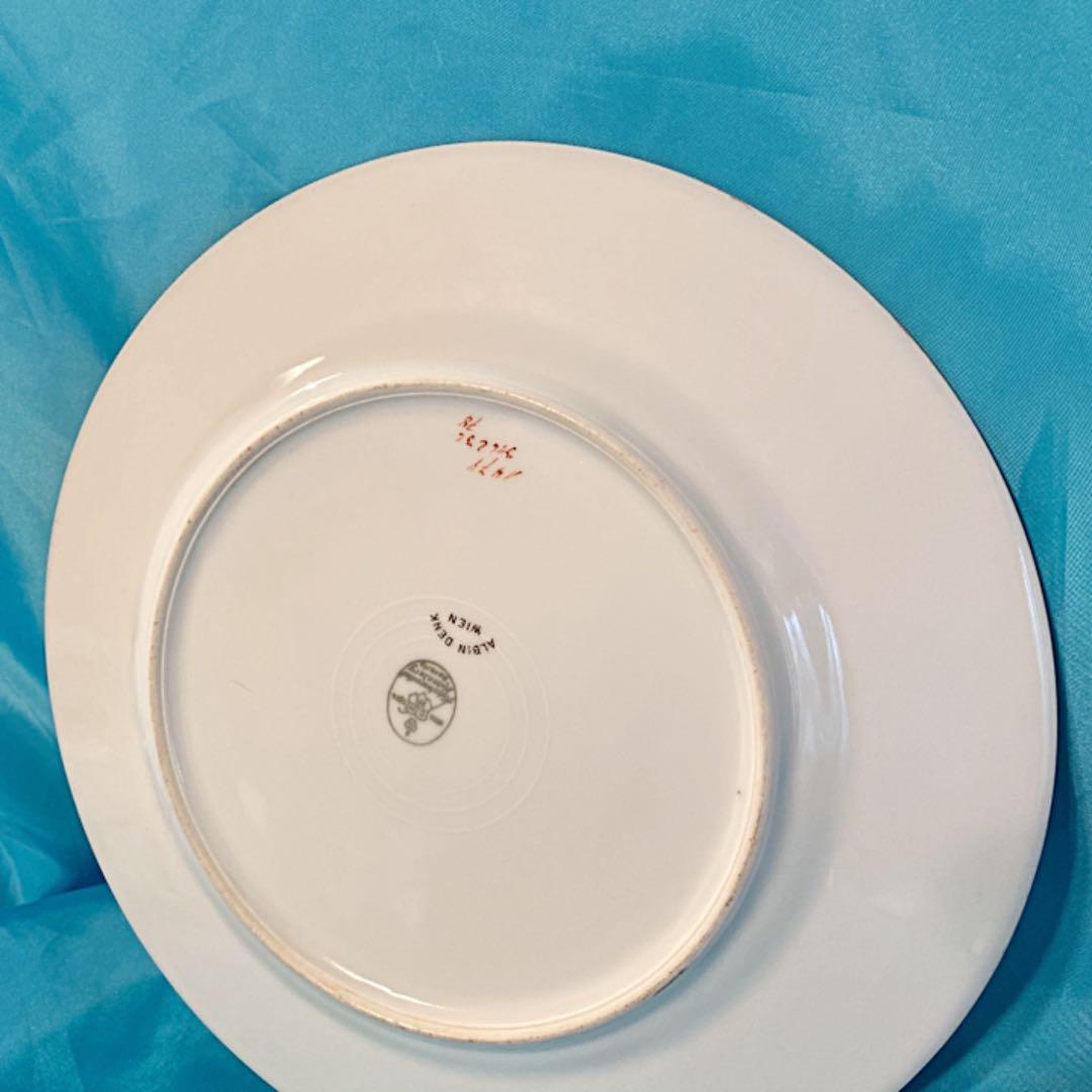 限定SALE★★新品♪豪華紺地金彩ディナー皿♪プレート2枚♪ウィーン♪華麗盛り金