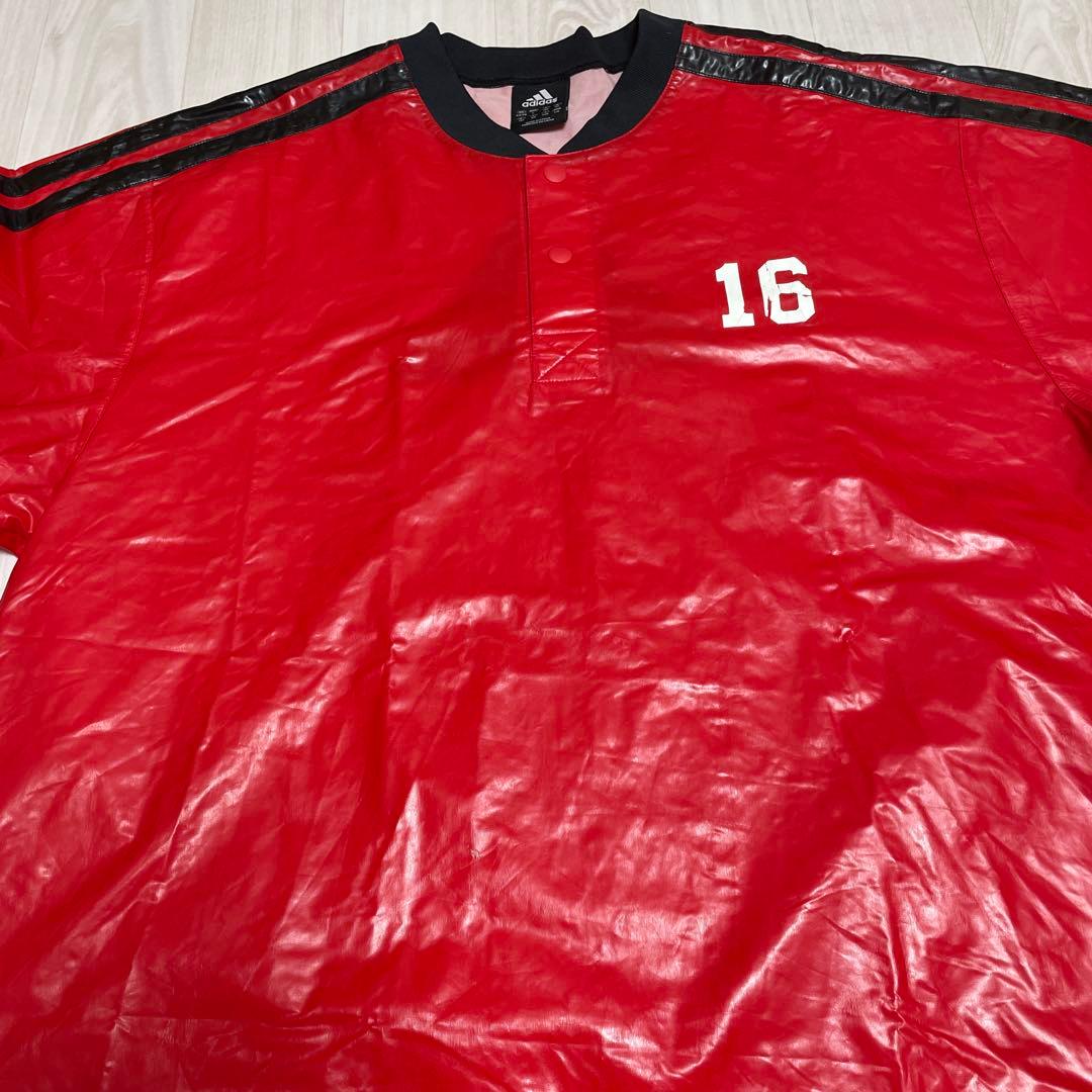 訳あり adidas アディダス 半袖シャツ Lサイズ レッド 2XO