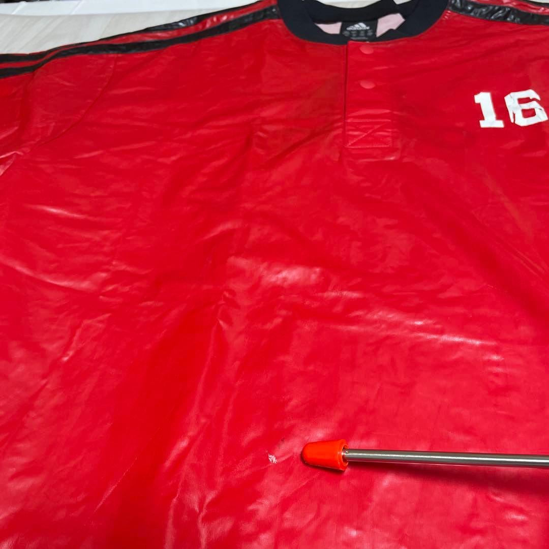 訳あり adidas アディダス 半袖シャツ Lサイズ レッド 2XO