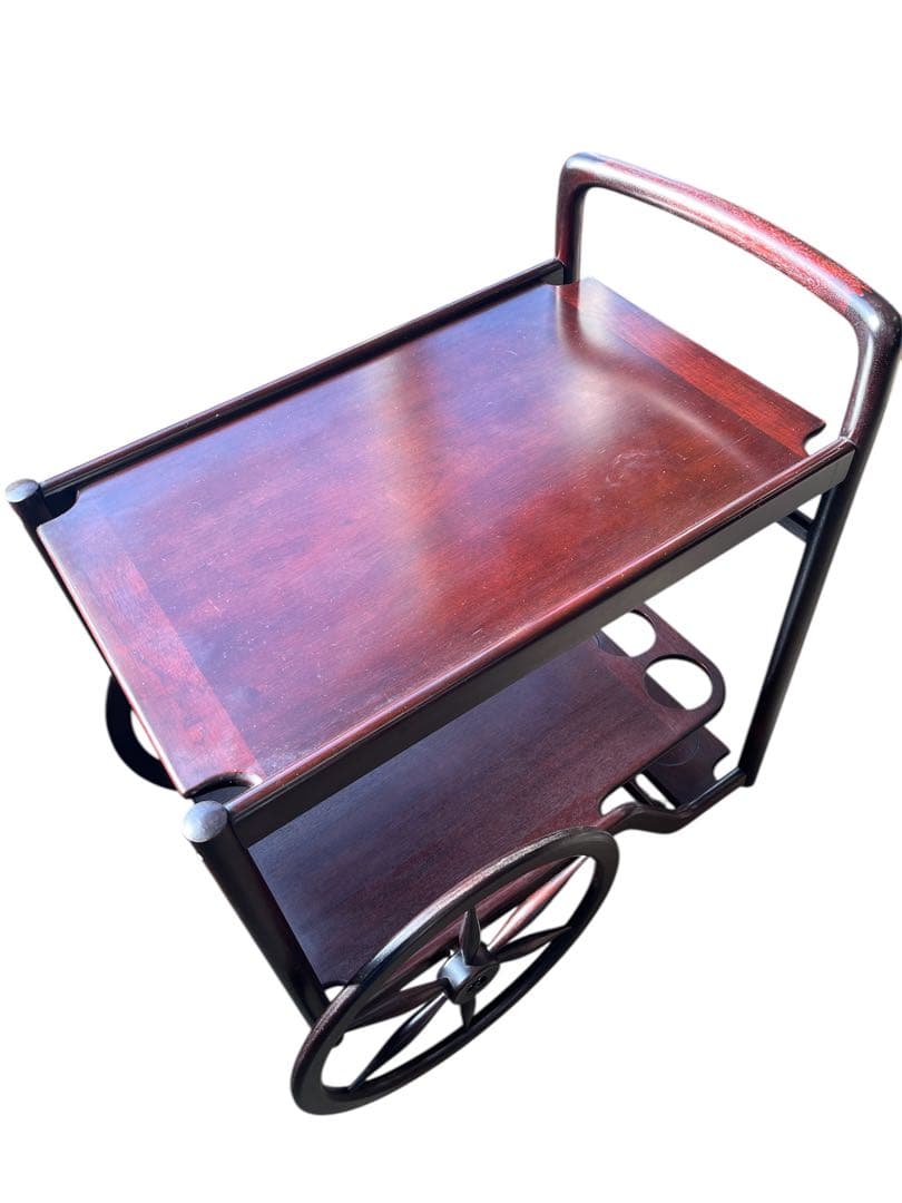 木製ワゴン　北欧レトロ　キッチンカート　トローリーワゴン　※直接引き取り可