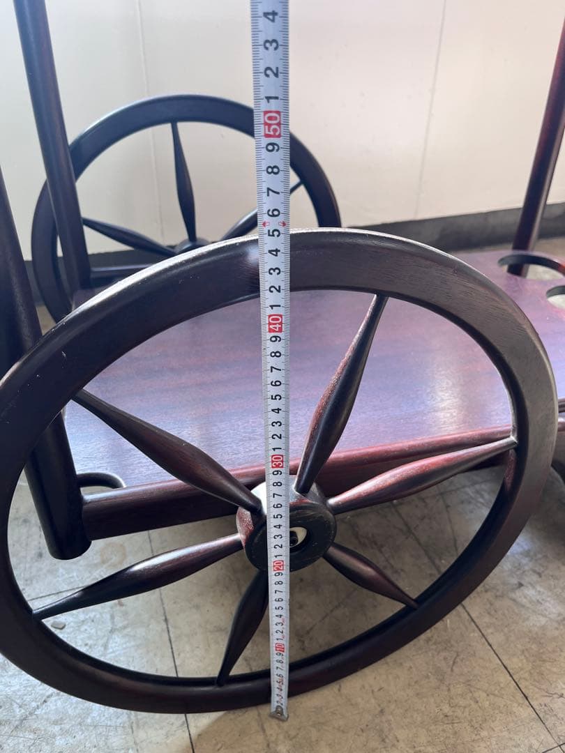 木製ワゴン　北欧レトロ　キッチンカート　トローリーワゴン　※直接引き取り可