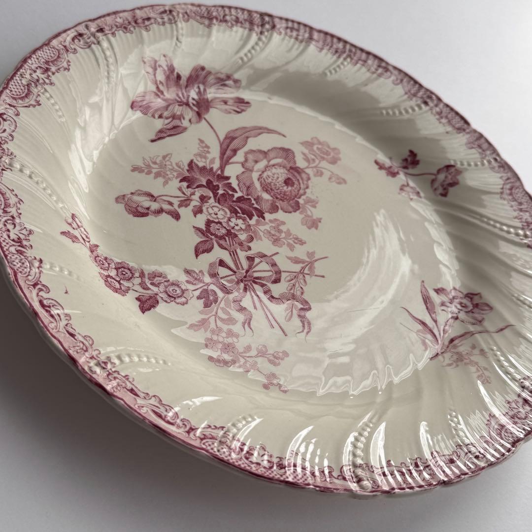 レア　フランスアンティーク　サルグミンヌ　U&C Fontanges ディナー皿