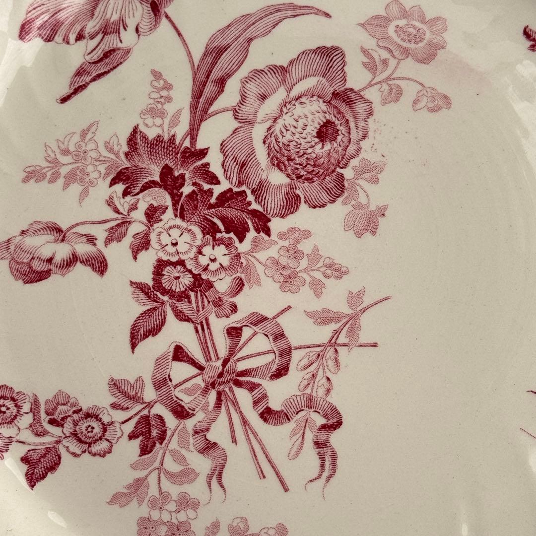 レア　フランスアンティーク　サルグミンヌ　U&C Fontanges ディナー皿