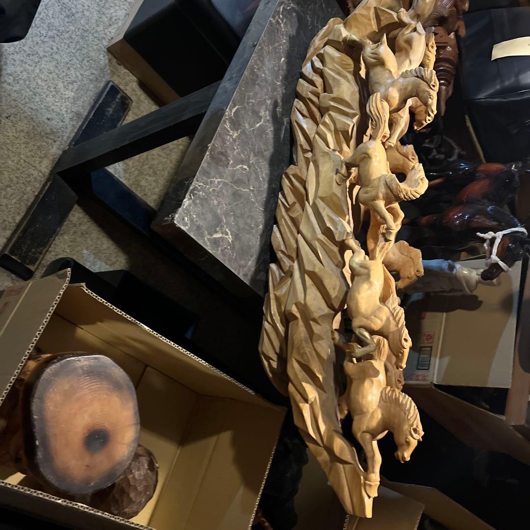 九頭馬 、寿山石九頭馬、うまくいく、縁起物、中国寿山石、置物 、骨董品