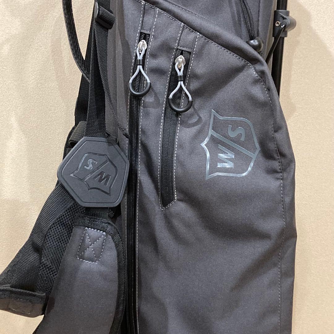 Wilson ゴルフキャディバッグ グレー　スタンド　キャディーバッグ　軽量