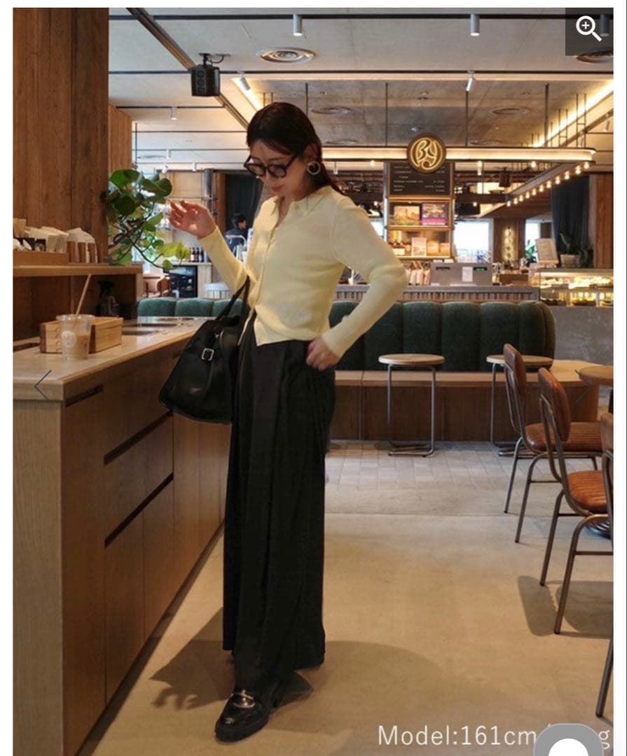 donoban hichan サイドベルトワイドパンツ