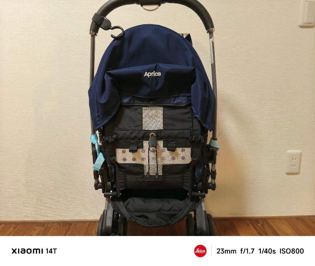 極美品 Aprica アップリカ ベビーカー ラクーナクッション ネイビー