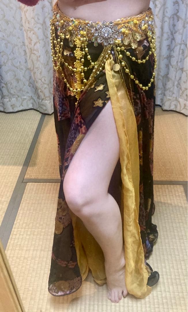 【大特価☆12/20まで】！hanan✴︎ベリーダンス衣装✴︎イエローゴールド