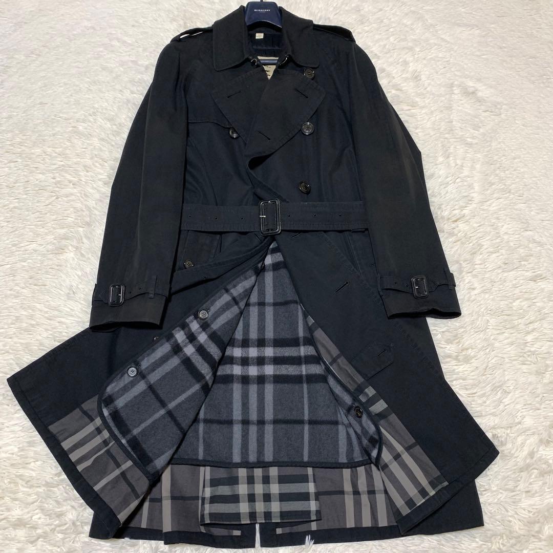 美品　近年モデル　バーバリー　トレンチコート　ライナー　ベルト　メガチェック