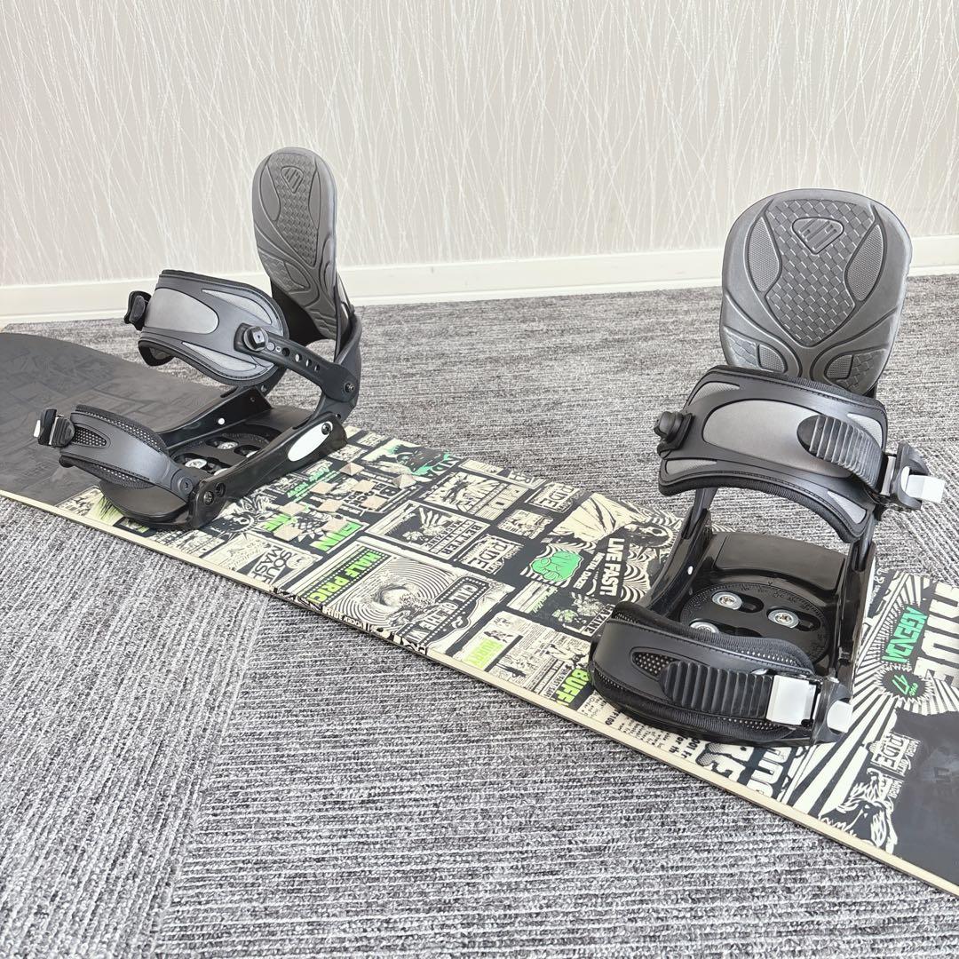 74超豪華❗️RIDE/ライド メンズスノーボードセット★スノボ147cm+ビン付