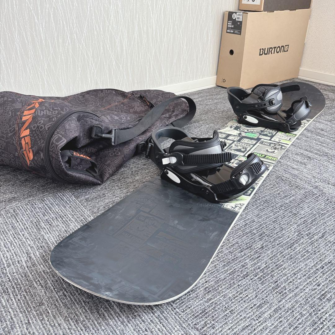 74超豪華❗️RIDE/ライド メンズスノーボードセット★スノボ147cm+ビン付