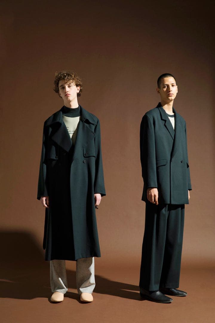 極美品 ETHOSENSジョーゼットトレンチコート クリーニング済み