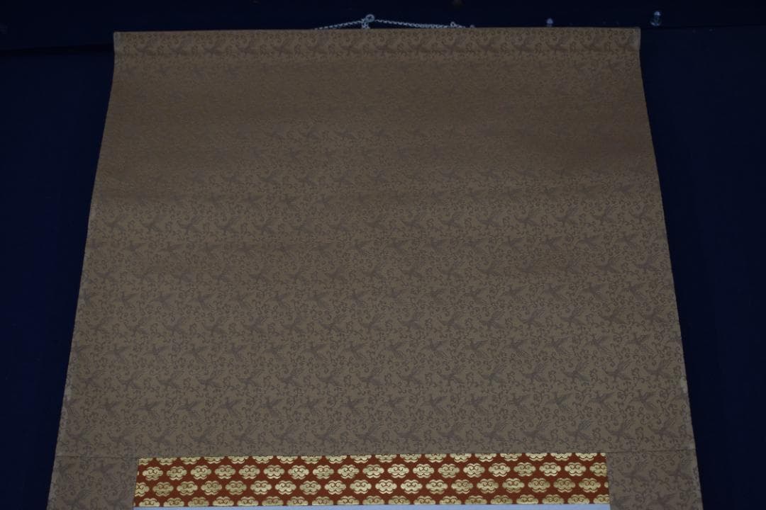 【真作】黄檗宗万福寺47代管長/直翁/一行書/愛月夜眠遅/掛軸☆宝船☆Z-12