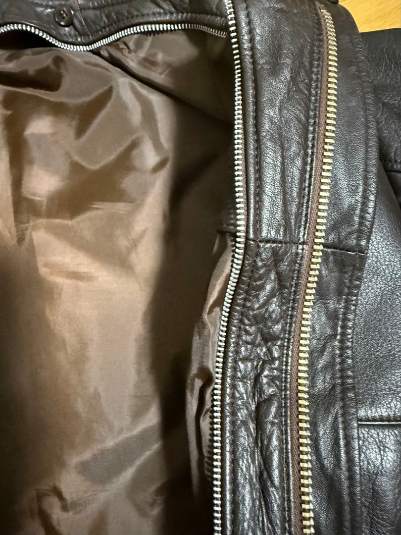 90s A-2 レザージャケット 革ジャン ダークブラウン L 深水光太 y2k