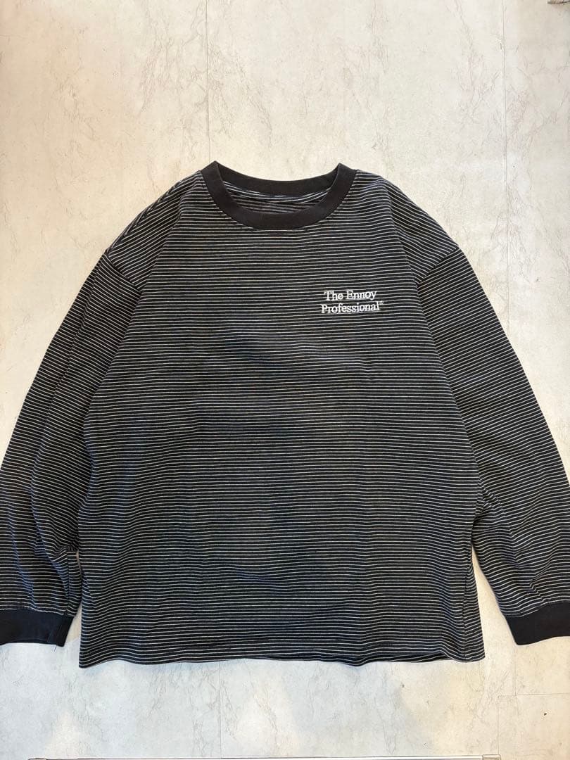エンノイ ennoy ロンT 長袖カットソー ボーダー