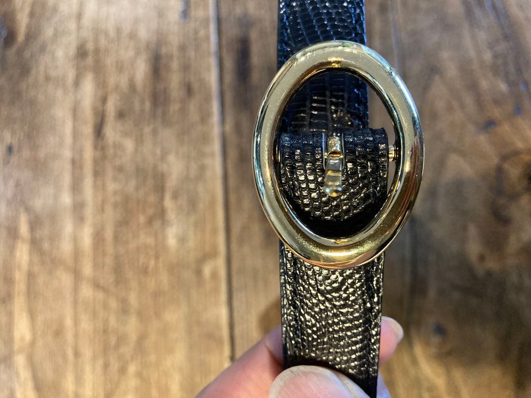 【希少サイズ3】BISOWN ビソウン LIZARD OVAL BELT ベルト