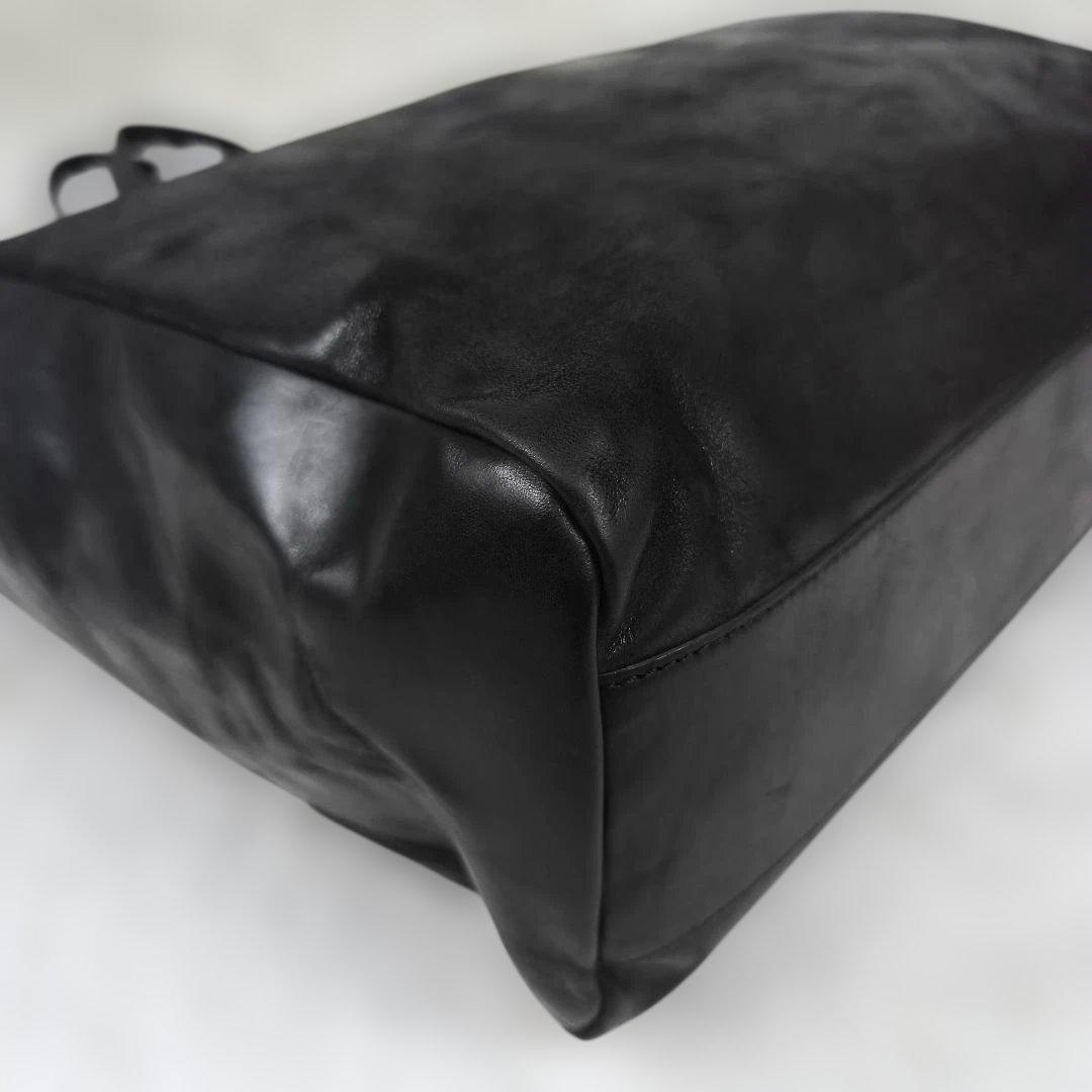 ✨希少美品✨ ビースリーラボ トートバッグ レザー 肩掛け A4可能 黒