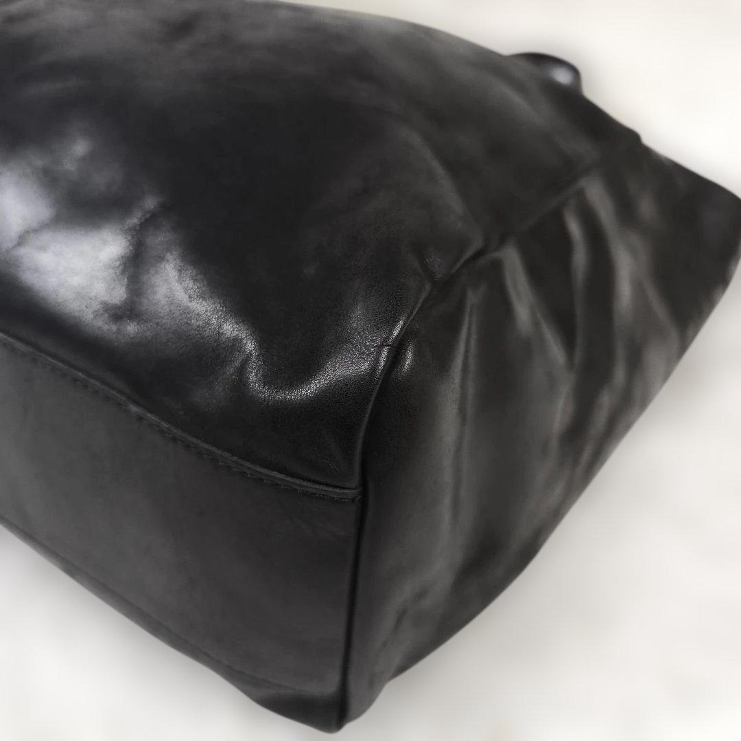 ✨希少美品✨ ビースリーラボ トートバッグ レザー 肩掛け A4可能 黒