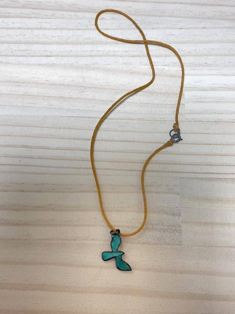 【希少】BLUE BLUE ターコイズ ピジョン ネックレス 925 聖林公司