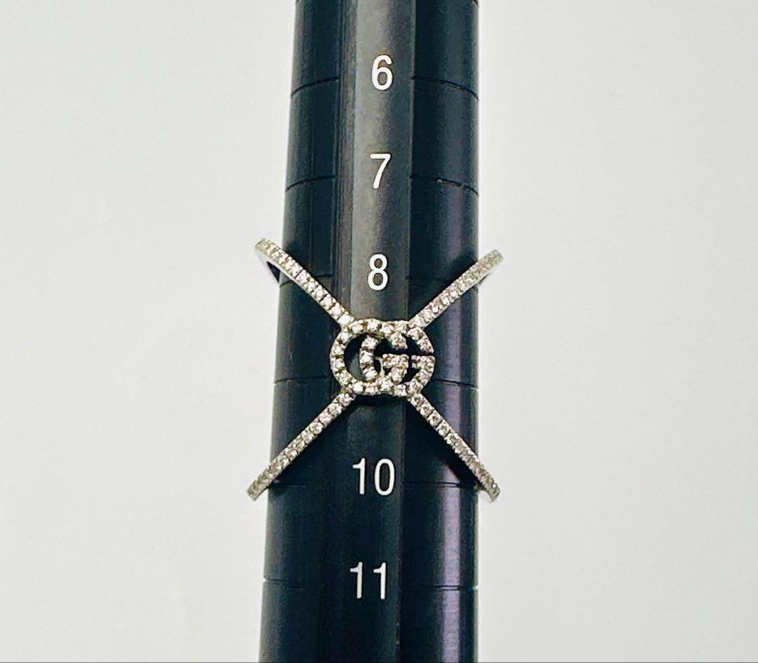 グッチ　GGランニング　ダイヤモンド　リング　750 GUCCI 8 WG