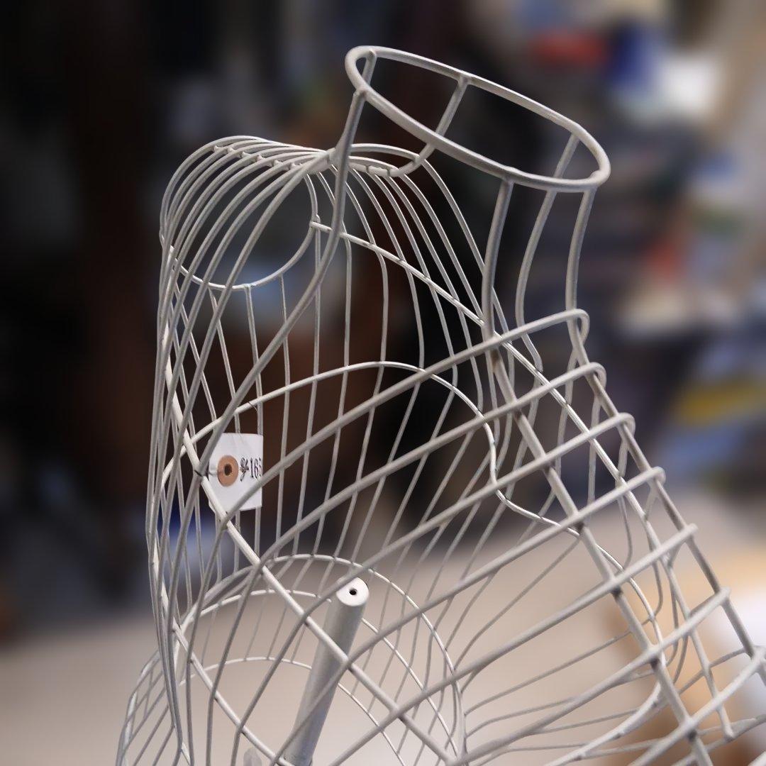 ホワイトワイヤーフレームマネキン トルソー MIP-015N