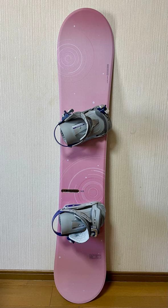 X-GAMES スノーボード板 146cm ビンディング付き エッジにサビあり