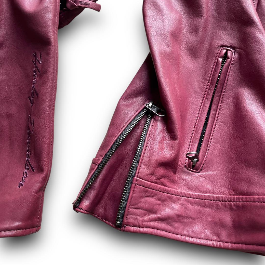 美品 定価111,731円 レディース ハーレーダビットソン レザーライダースL