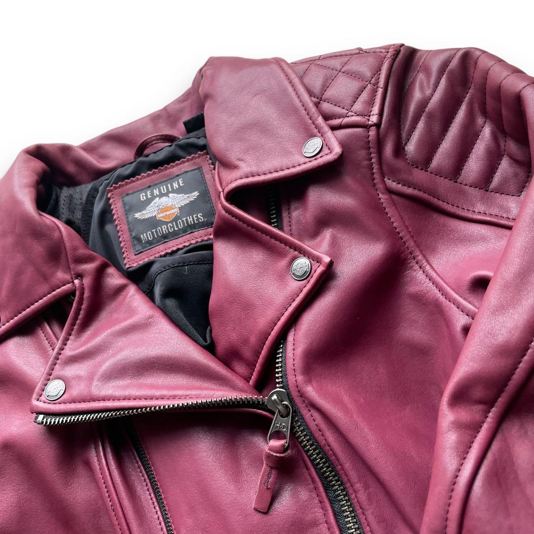 美品 定価111,731円 レディース ハーレーダビットソン レザーライダースL