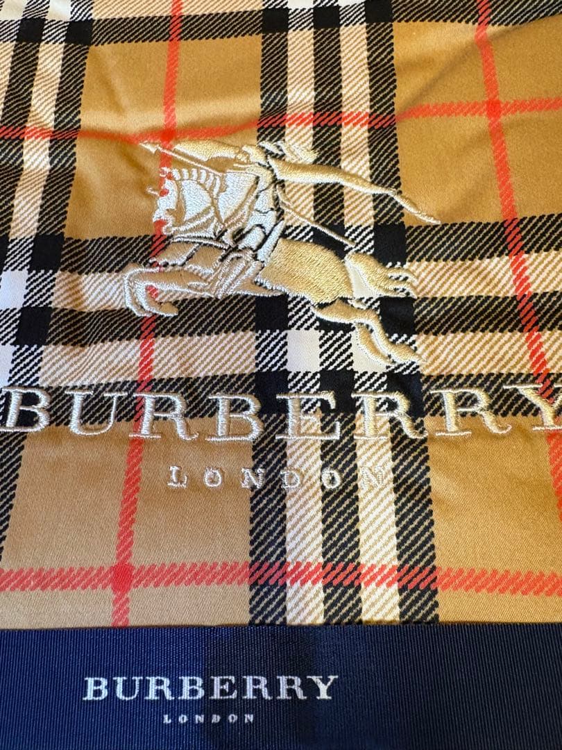 未使用【BURBERRY】シルク掛布団　手挽き真綿　東京西川製　がわ綿　希少