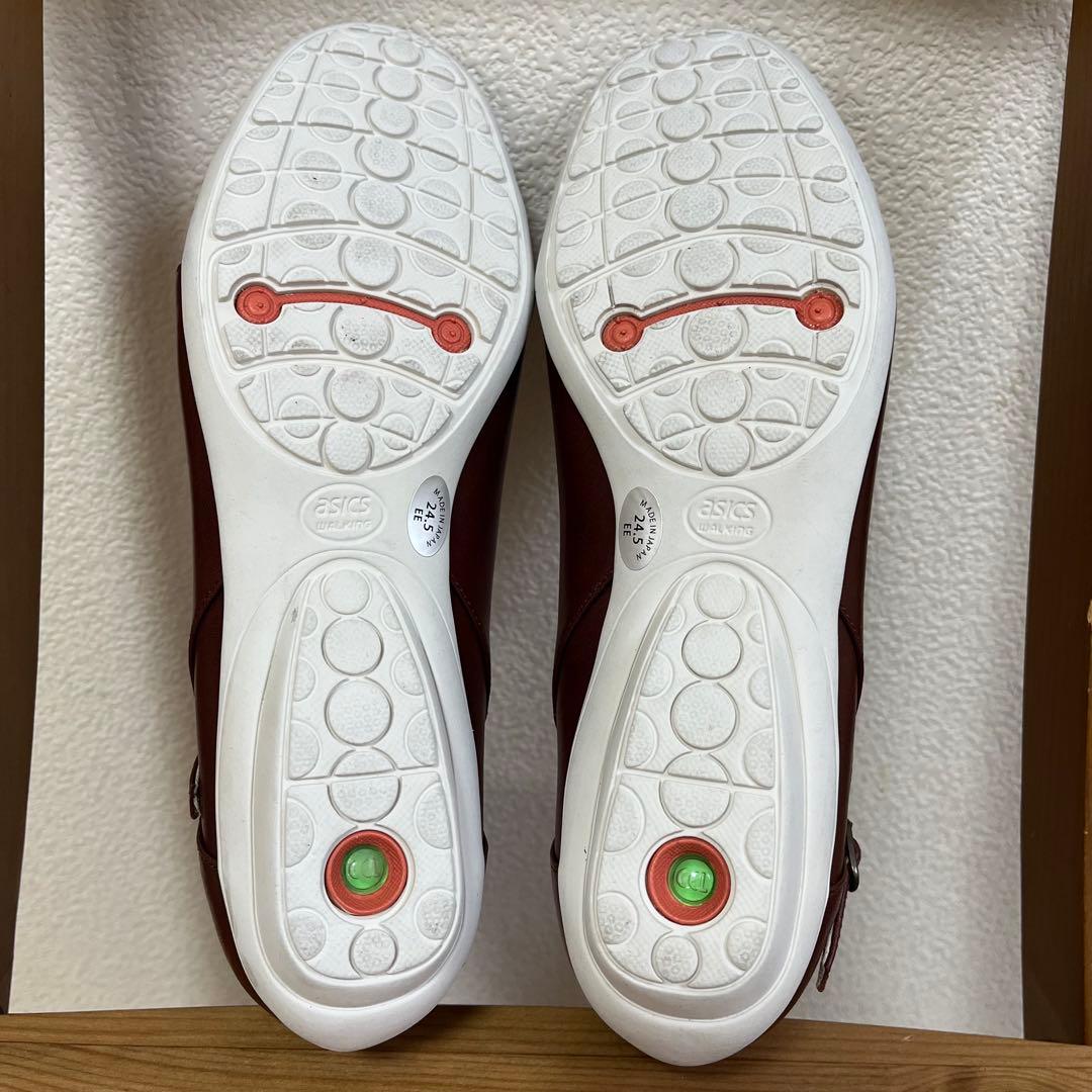 極美品✨ pedela ペダラ　アシックス　パンプ　アンクルストラップ　24.5