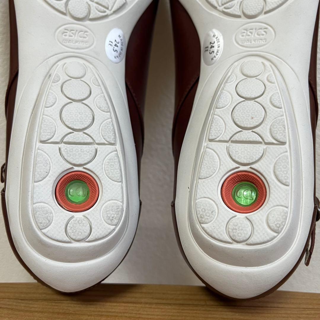 極美品✨ pedela ペダラ　アシックス　パンプ　アンクルストラップ　24.5