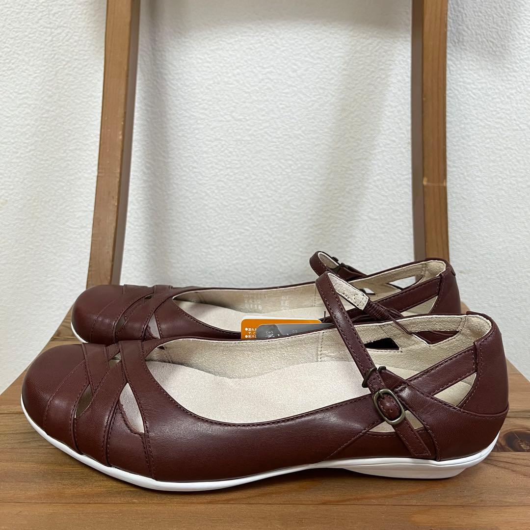 極美品✨ pedela ペダラ　アシックス　パンプ　アンクルストラップ　24.5