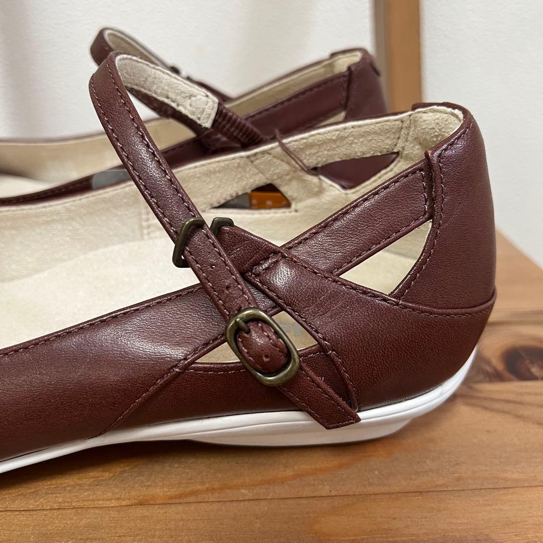 極美品✨ pedela ペダラ　アシックス　パンプ　アンクルストラップ　24.5