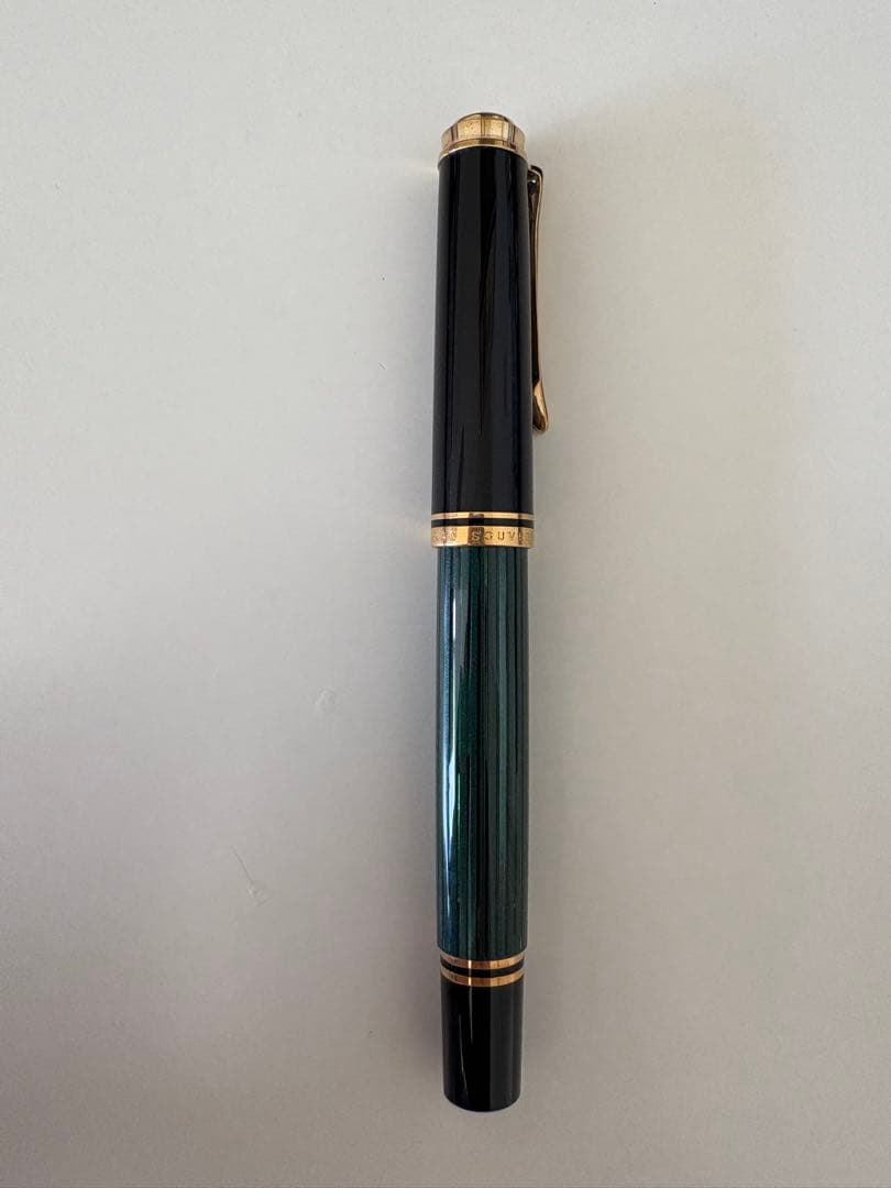 ペリカン スーベレーン 万年筆 グリーンストライプ 緑 M400