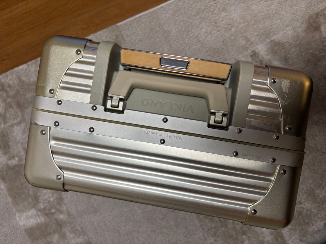 LANZZO VIKING アルミスーツケース 47L ゴールド 24inch