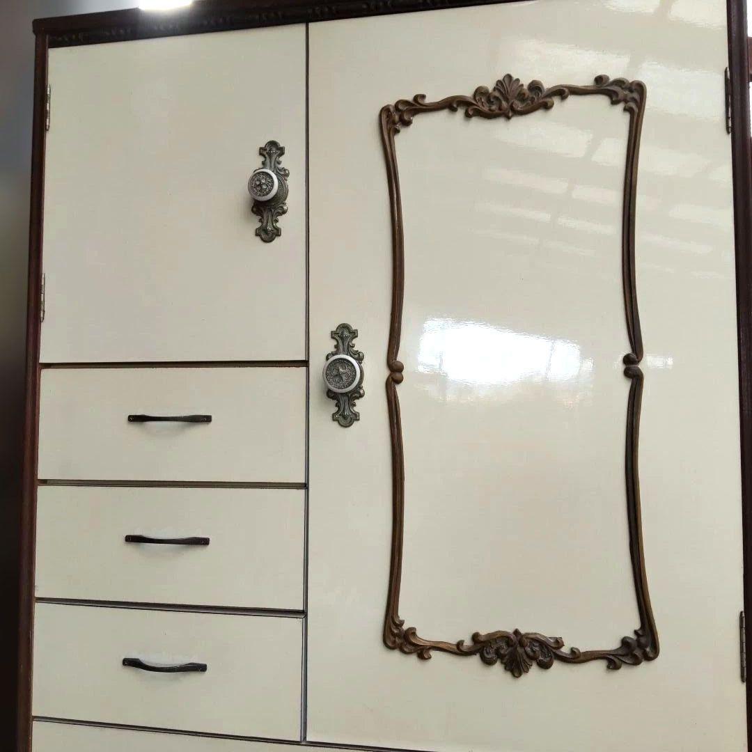 【送料込: たのメル便】洋服ダンス 昭和レトロ ※取りに来れば300円