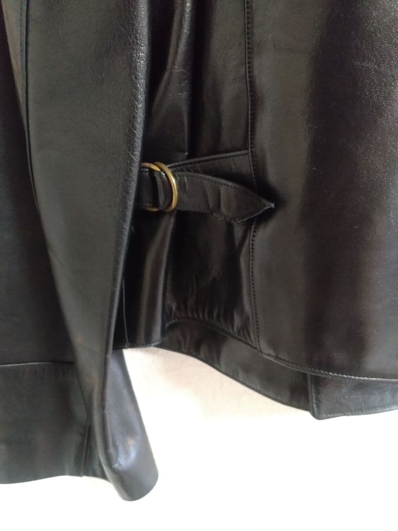 【美品】アニエスベースペシャル　レザージャケット　ナポレオン　黒　40 L