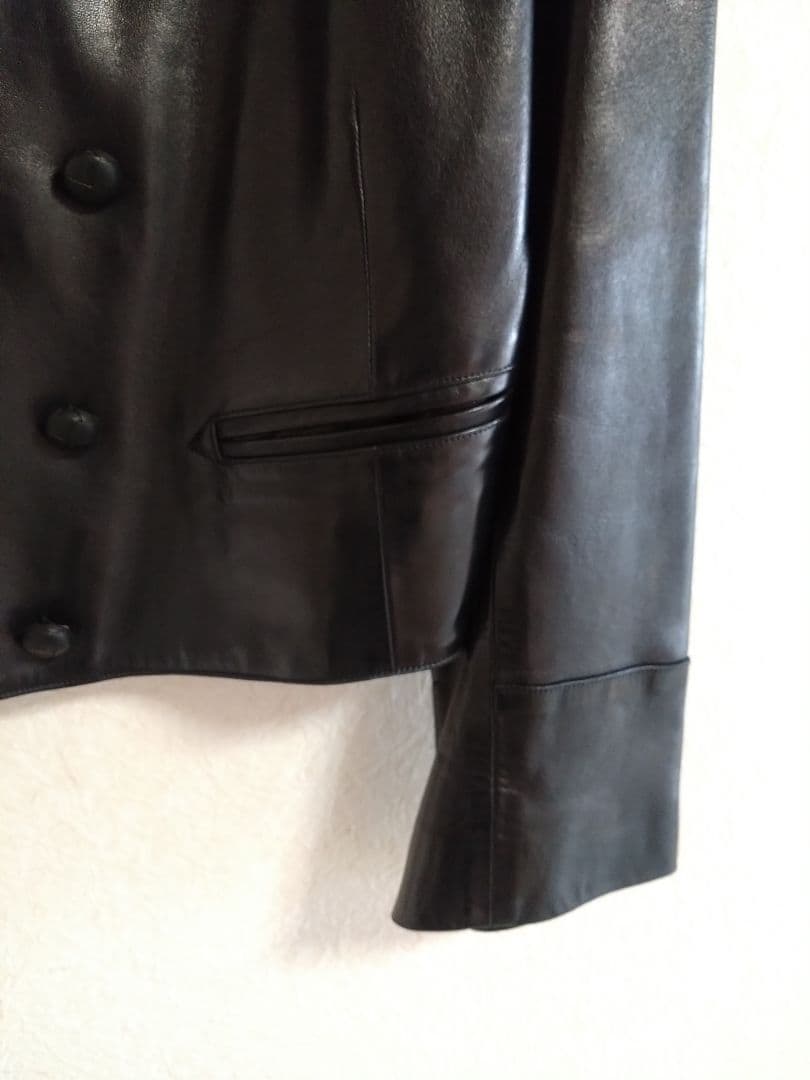 【美品】アニエスベースペシャル　レザージャケット　ナポレオン　黒　40 L