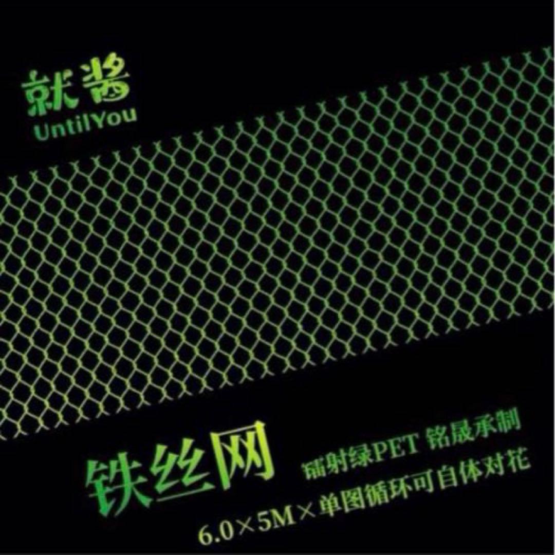 镭射绿 6cm×5m 铁丝网 海外マステ　有刺鉄線　フェンス