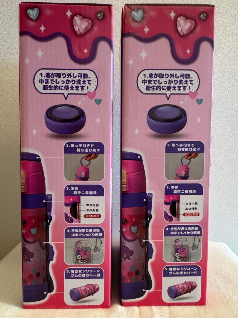 新品未使用 450ml しなこちゃん× sokomo水筒 2本セット
