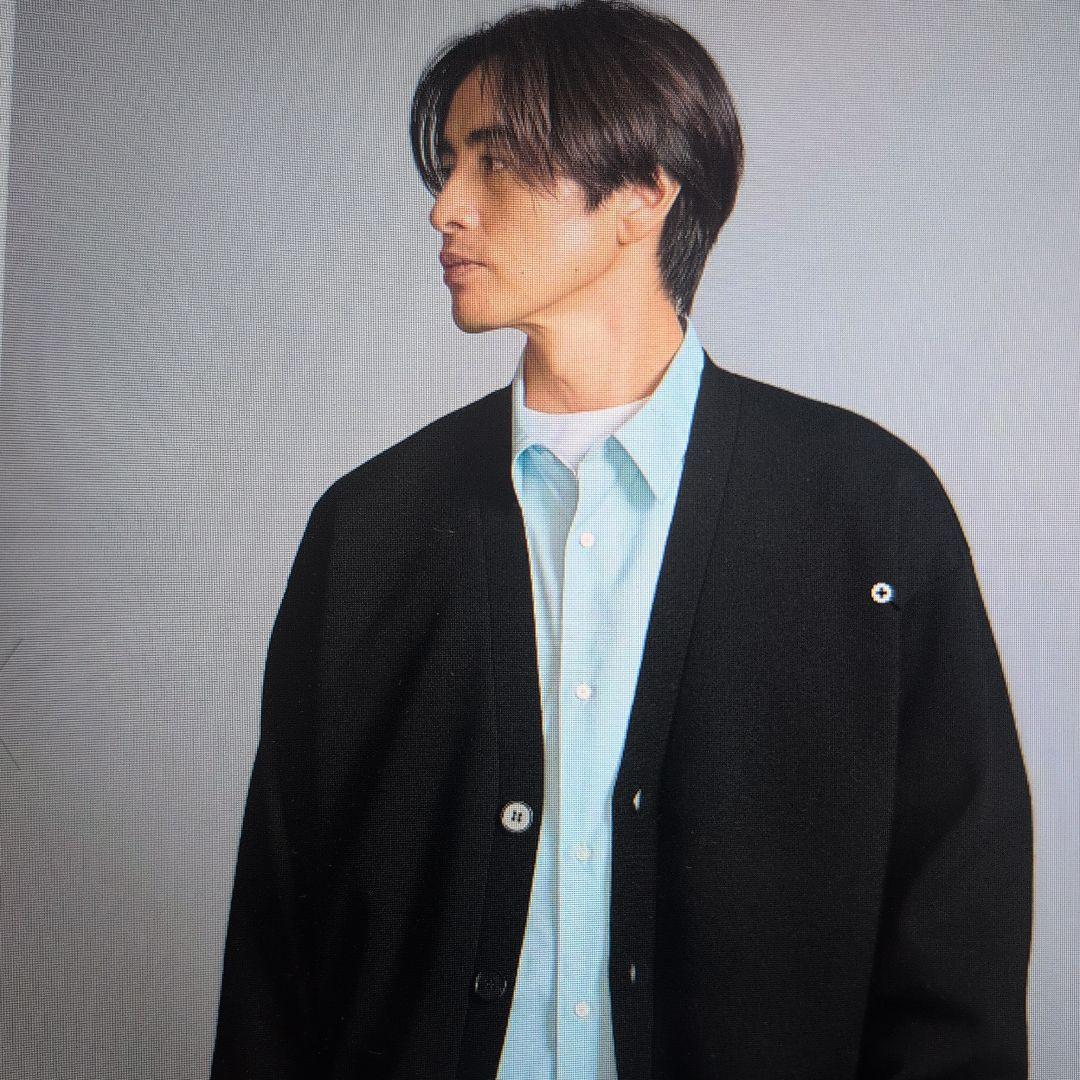 BEAUTY&YOUTH Hi-Line　 ウール スムース カーディガン