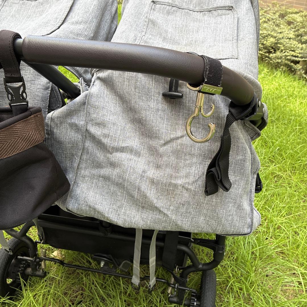 ✨エアバギーココダブルフロムバース✨　グレー 双子 年子 バギー ベビーカー