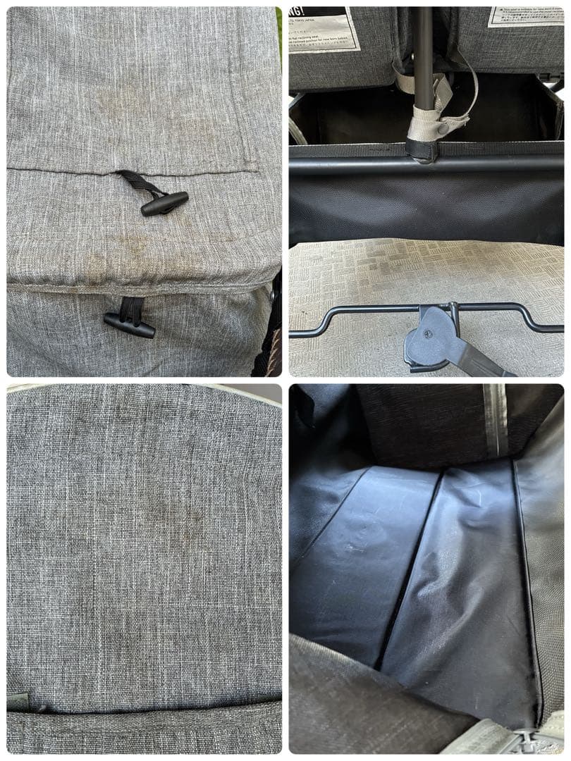 ✨エアバギーココダブルフロムバース✨　グレー 双子 年子 バギー ベビーカー